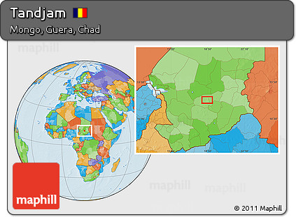 Political Location Map of Tandjam