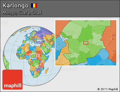 Political Location Map of Karlongo