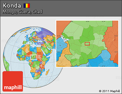 Political Location Map of Konda