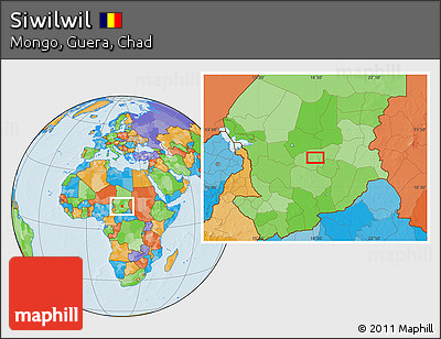 Political Location Map of Siwilwil