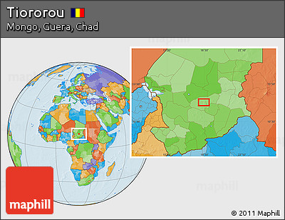 Political Location Map of Tiororou