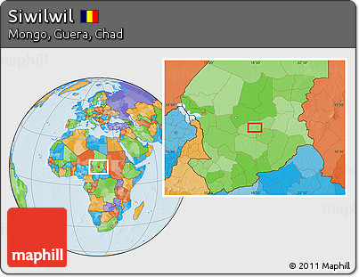 Political Location Map of Siwilwil