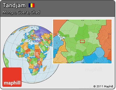 Political Location Map of Tandjam