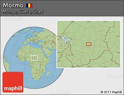 Savanna Style Location Map of Mormo