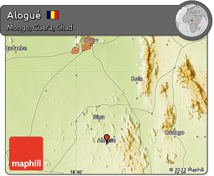 Physical Map of Alogué