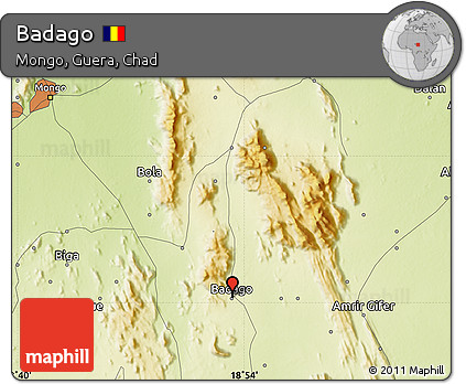 Physical Map of Badago
