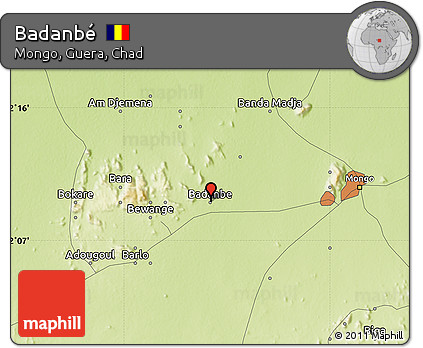 Physical Map of Badanbé