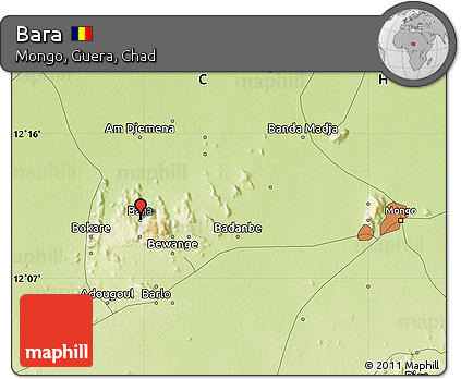 Physical Map of Bara