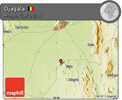 Physical Map of Djagala