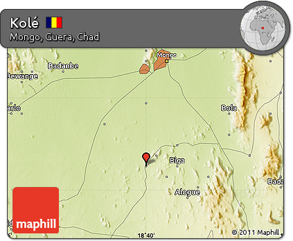Physical Map of Kolé