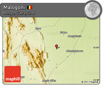 Physical Map of Malogoni