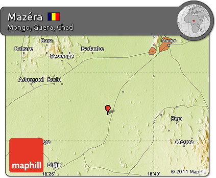 Physical Map of Mazéra