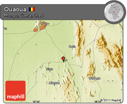 Physical Map of Ouaoua
