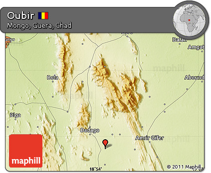 Physical Map of Oubir