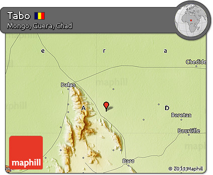 Physical Map of Tabo