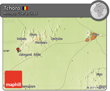 Physical Map of Tchoro
