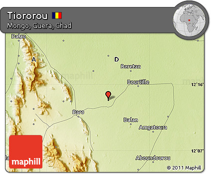 Physical Map of Tiororou