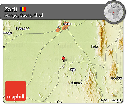 Physical Map of Zarli
