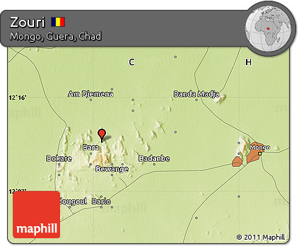 Physical Map of Zouri