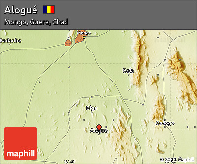 Physical Map of Alogué