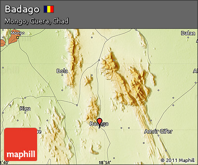 Physical Map of Badago