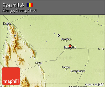 Physical Map of Bourtillé