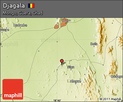 Physical Map of Djagala