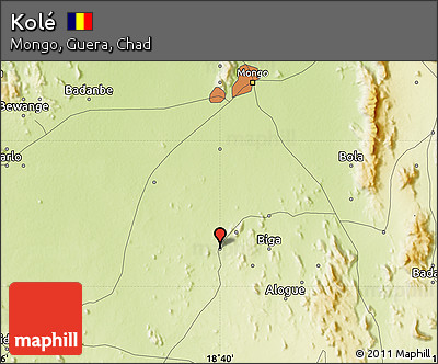 Physical Map of Kolé