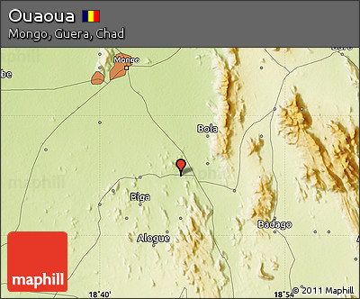 Physical Map of Ouaoua