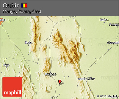 Physical Map of Oubir