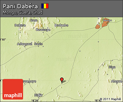 Physical Map of Pani Dabéra