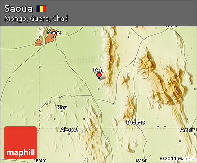 Physical Map of Saoua