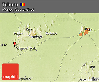 Physical Map of Tchoro