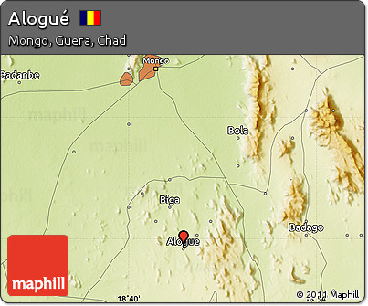 Physical Map of Alogué