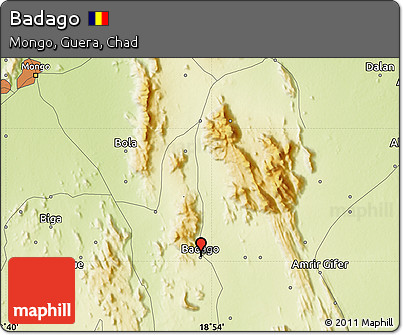 Physical Map of Badago