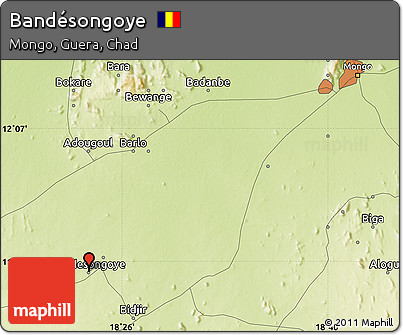 Physical Map of Bandésongoye
