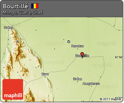 Physical Map of Bourtillé