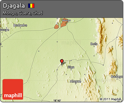 Physical Map of Djagala