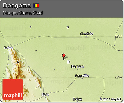Physical Map of Dongoma