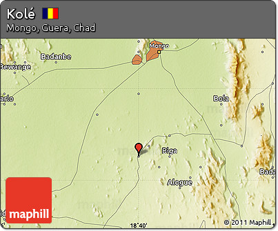 Physical Map of Kolé