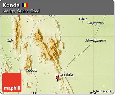 Physical Map of Konda
