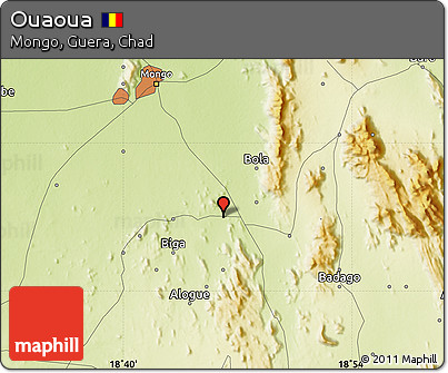 Physical Map of Ouaoua