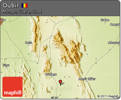 Physical Map of Oubir