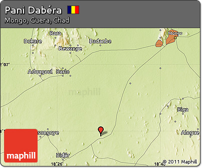Physical Map of Pani Dabéra