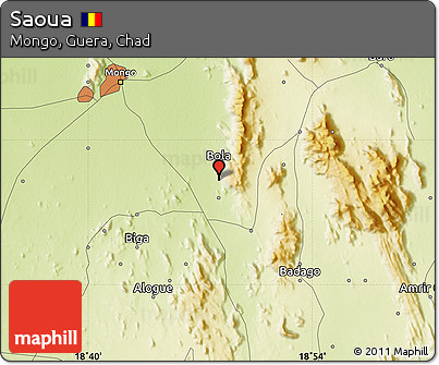Physical Map of Saoua