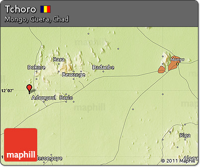 Physical Map of Tchoro