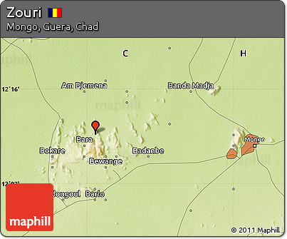 Physical Map of Zouri