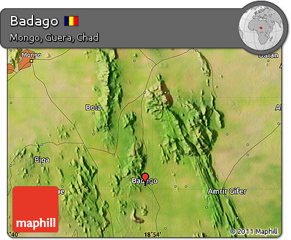 Satellite Map of Badago