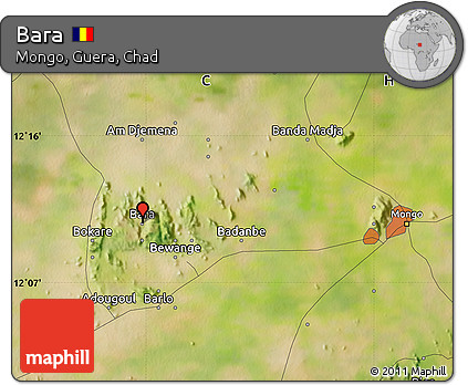 Satellite Map of Bara
