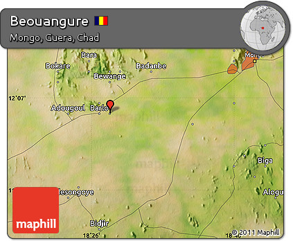 Satellite Map of Beouangure